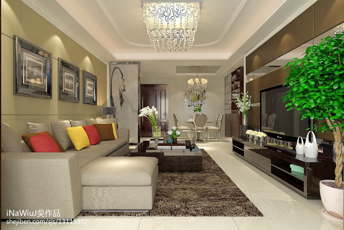 現(xiàn)代客廳室內(nèi)裝修配飾效果圖 – 設(shè)計(jì)本裝修效果圖